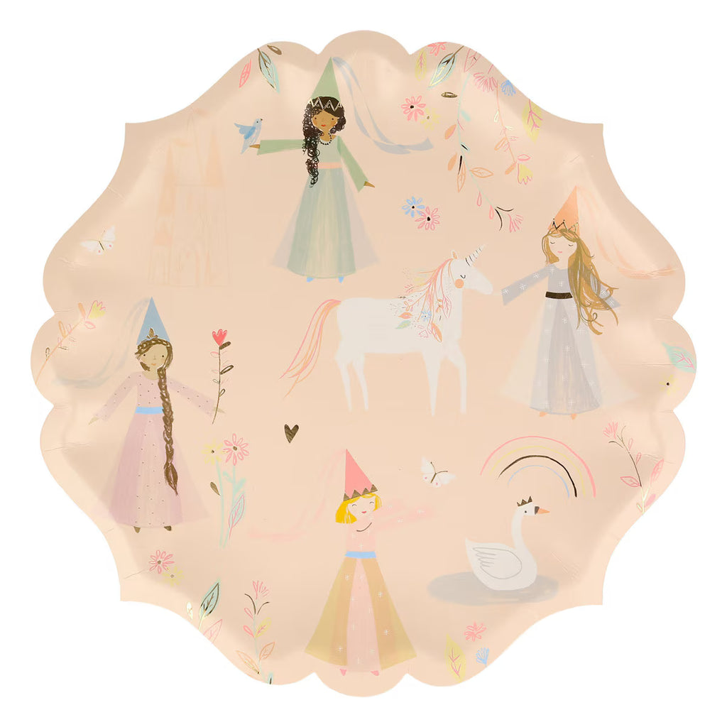 Princess Large Plates (x 8)