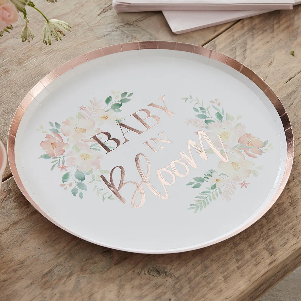 Baby in bloom Plates