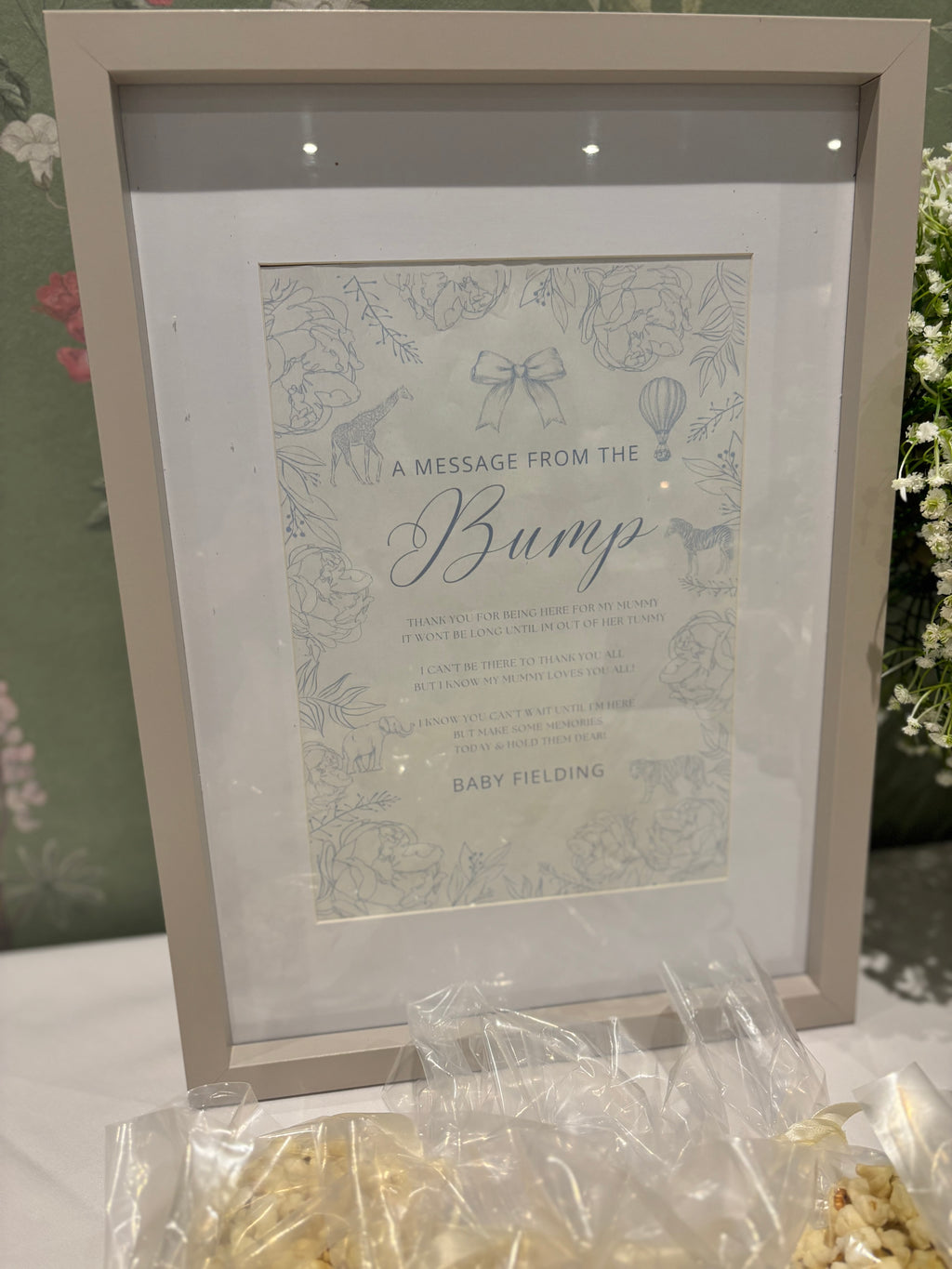 Message from the Bump Printed Poster