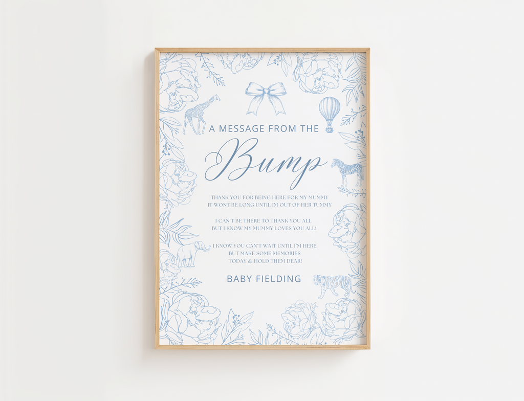 Message from the Bump Printed Poster