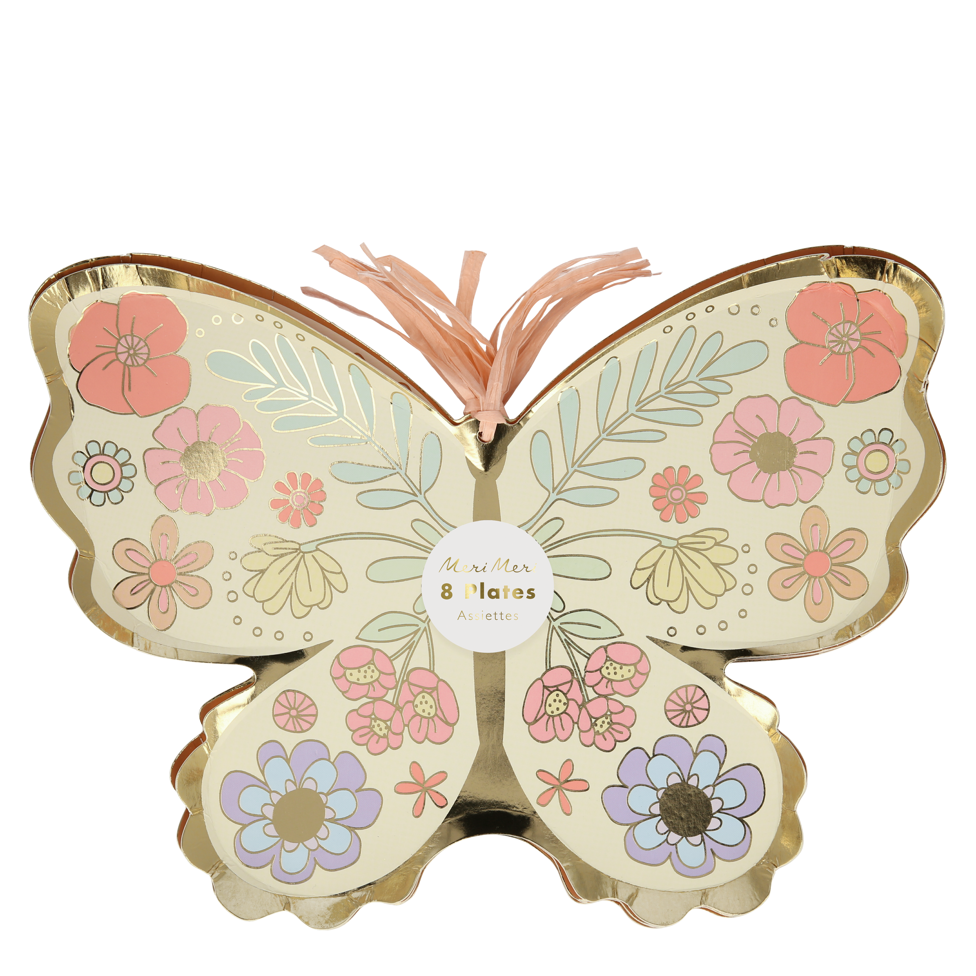Floral Butterfly Napkin ( x 16 )