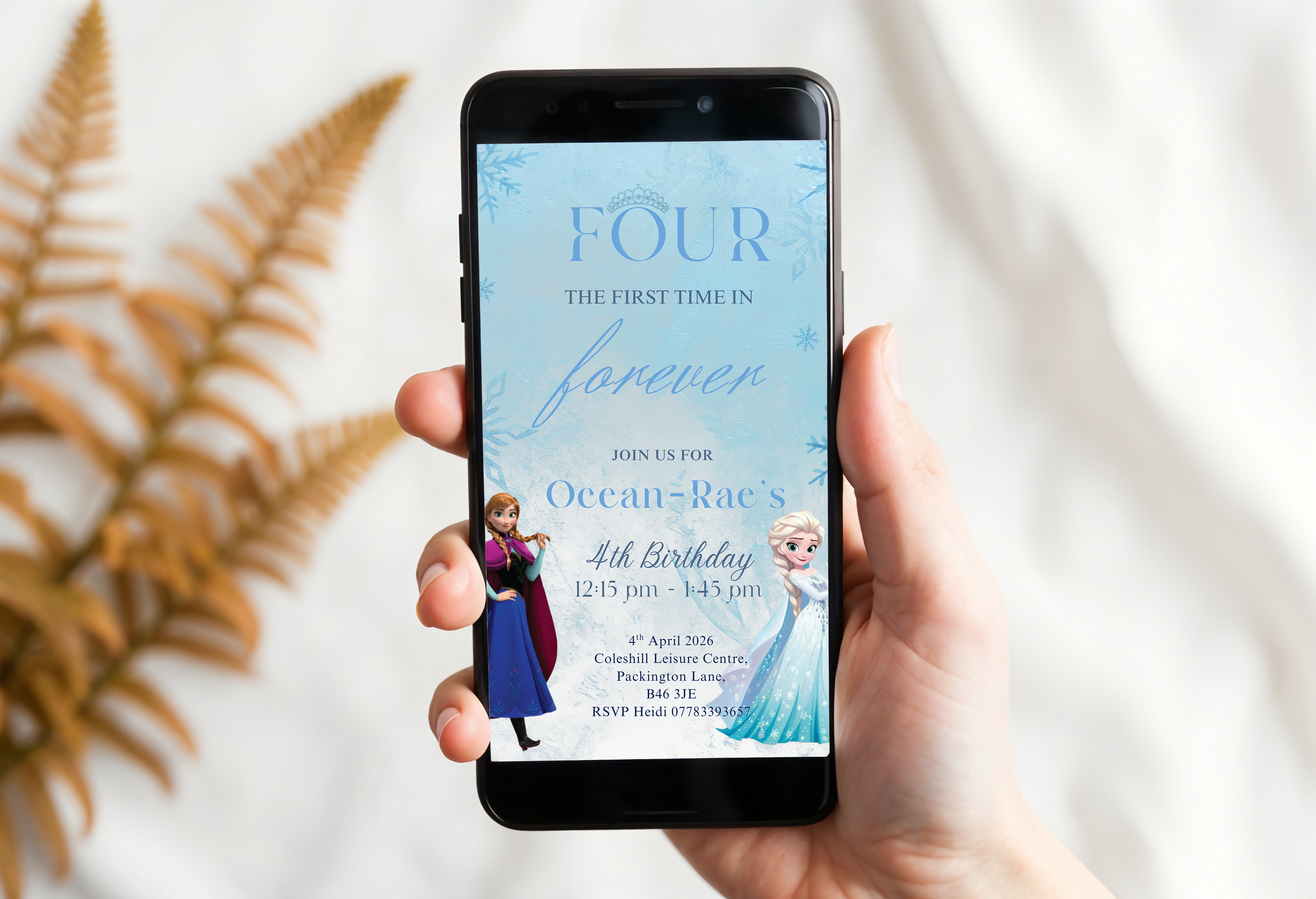 Frozen Birthday Invitations