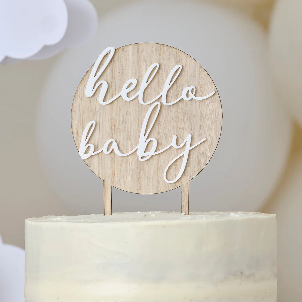 Hello Baby Cake Topper