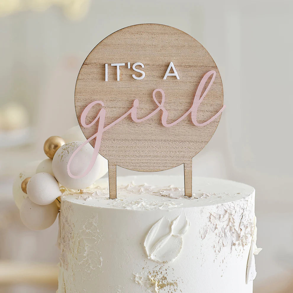 Its a Girl Cake topper