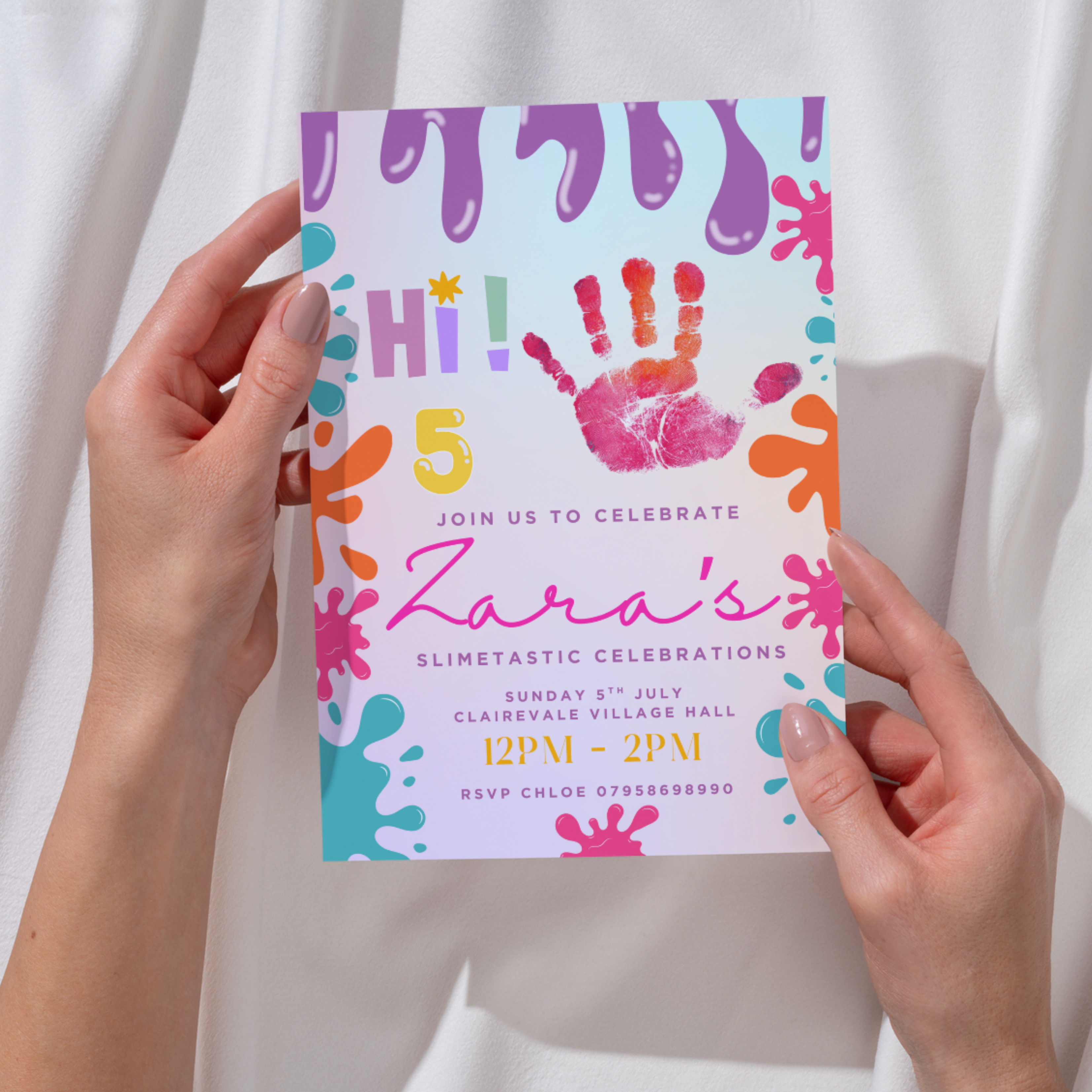 Hi Five Birthday Invitations