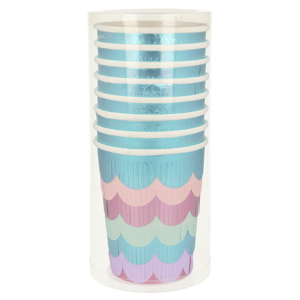 Mermaid Scalloped Fringed Cups