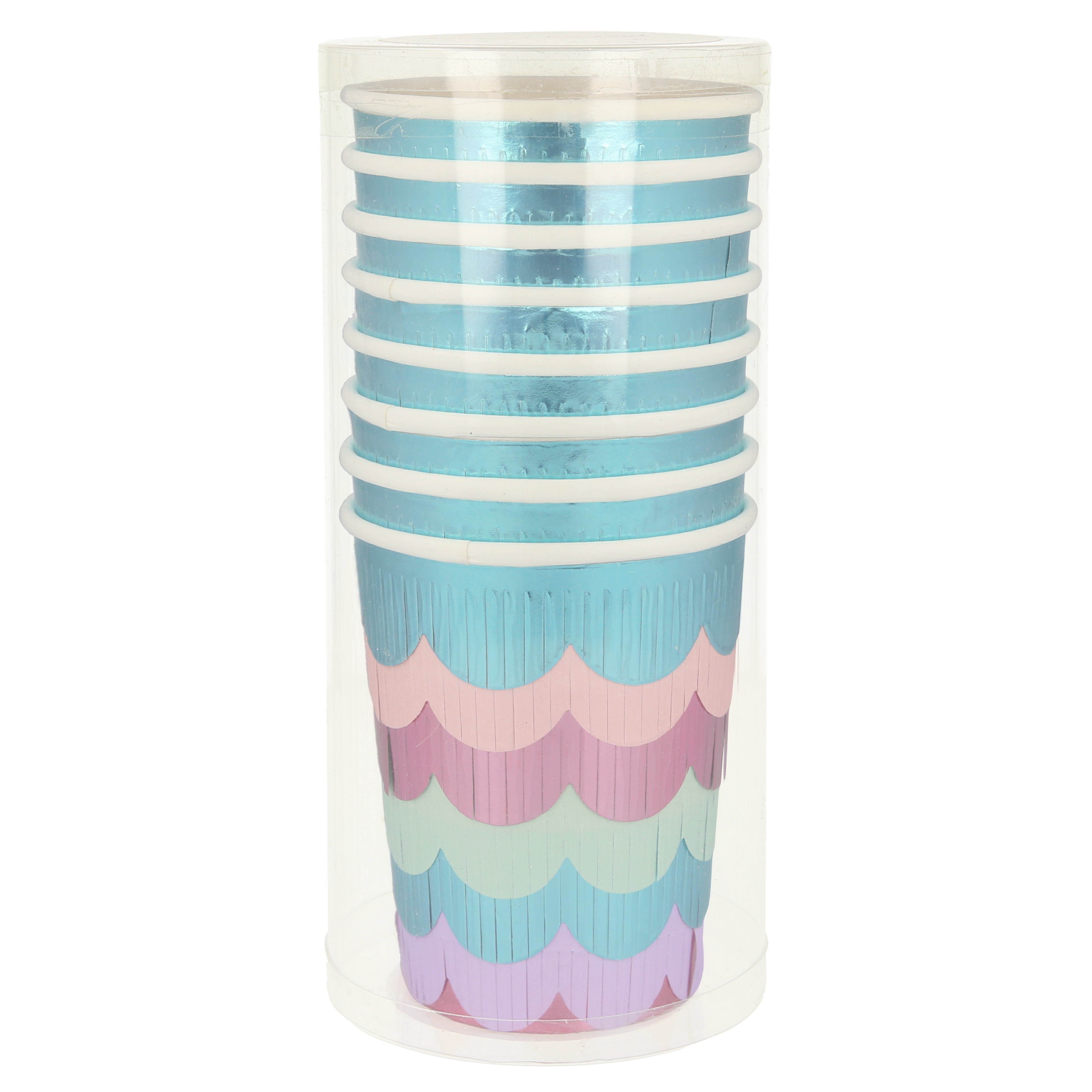 Mermaid Scalloped Fringed Cups