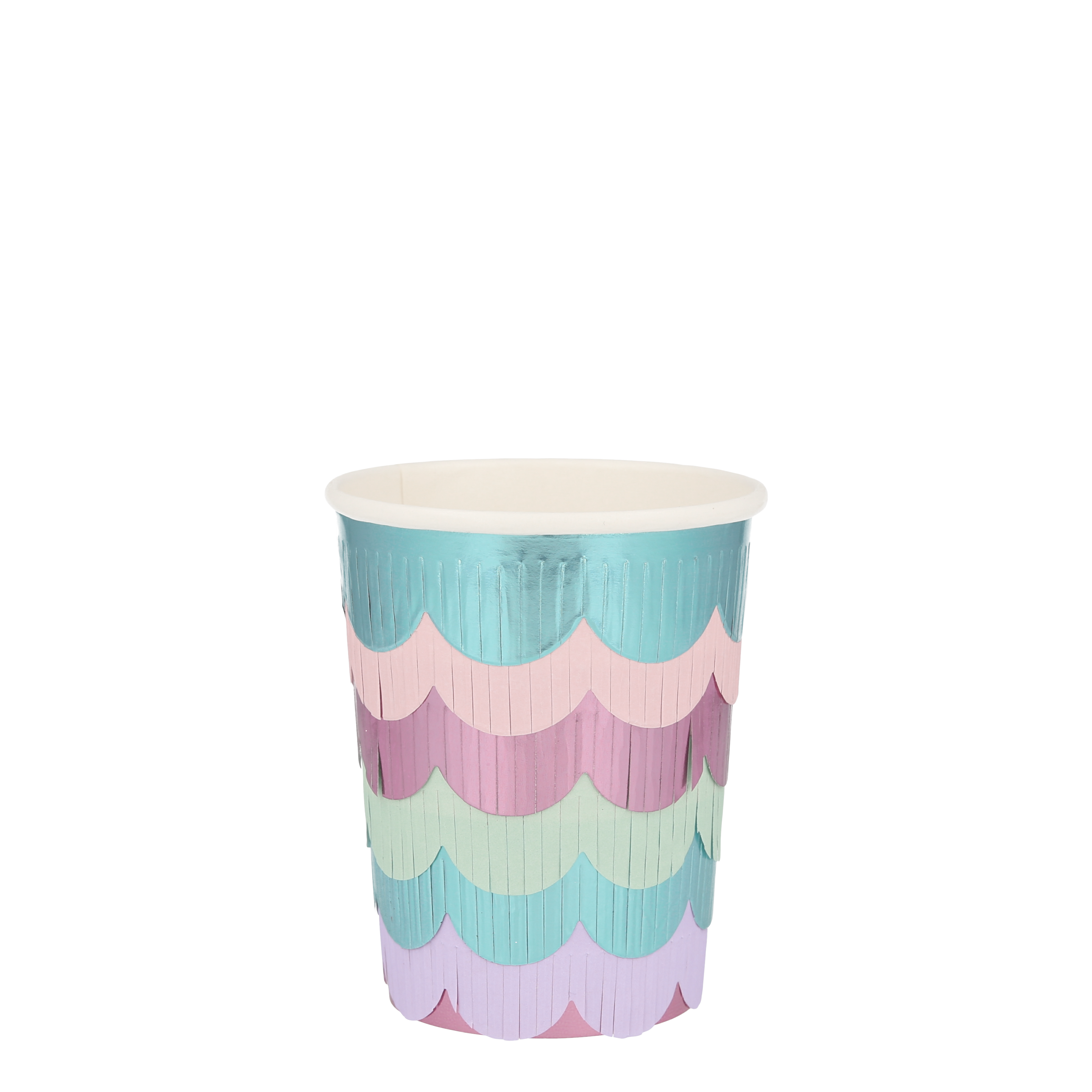 Mermaid Scalloped Fringed Cups