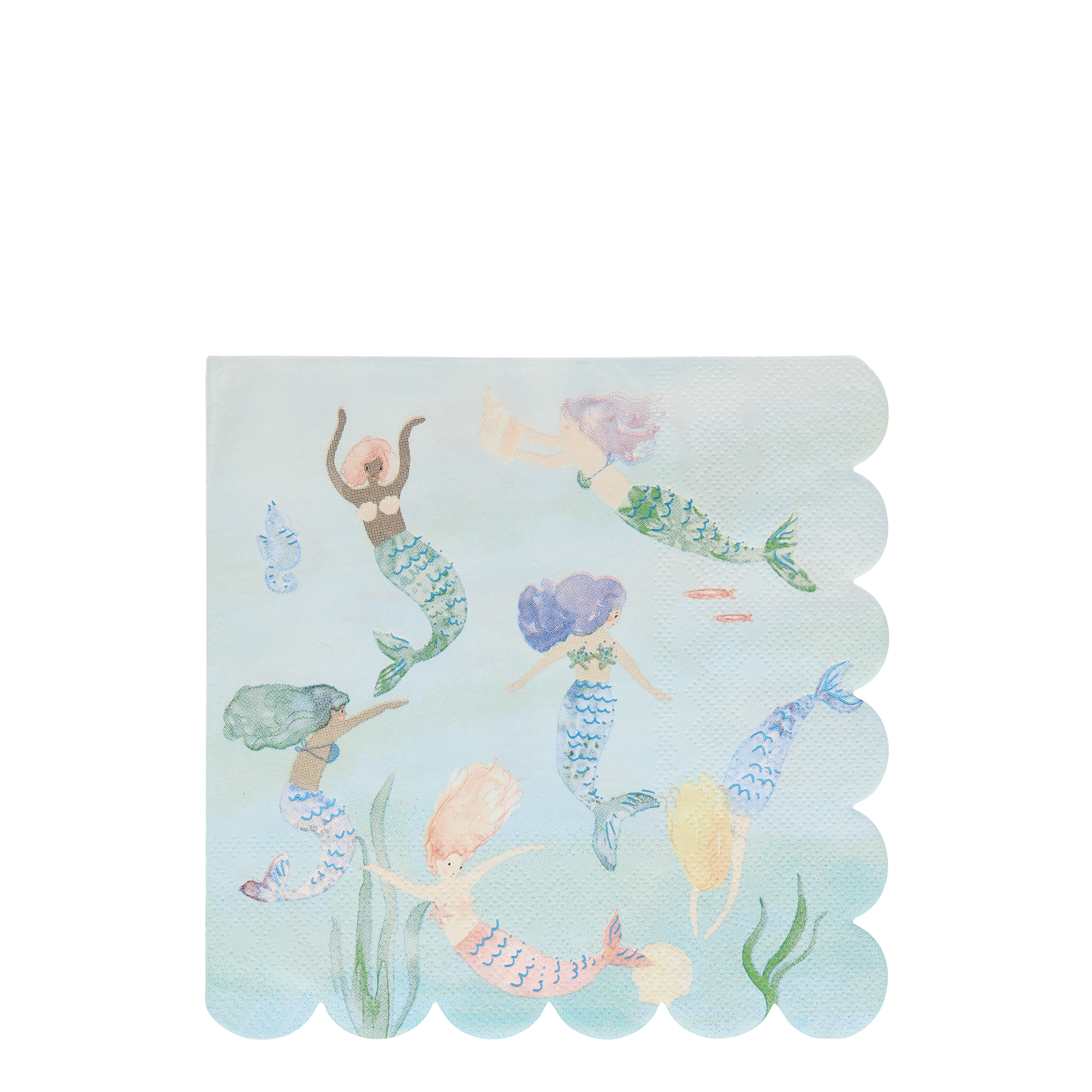 Mermaid Swimming Napkins ( x 16 )
