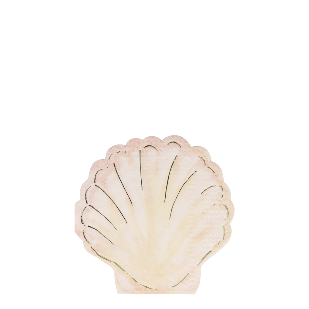 Watercolor Clam Shell Napkins (set of 16)
