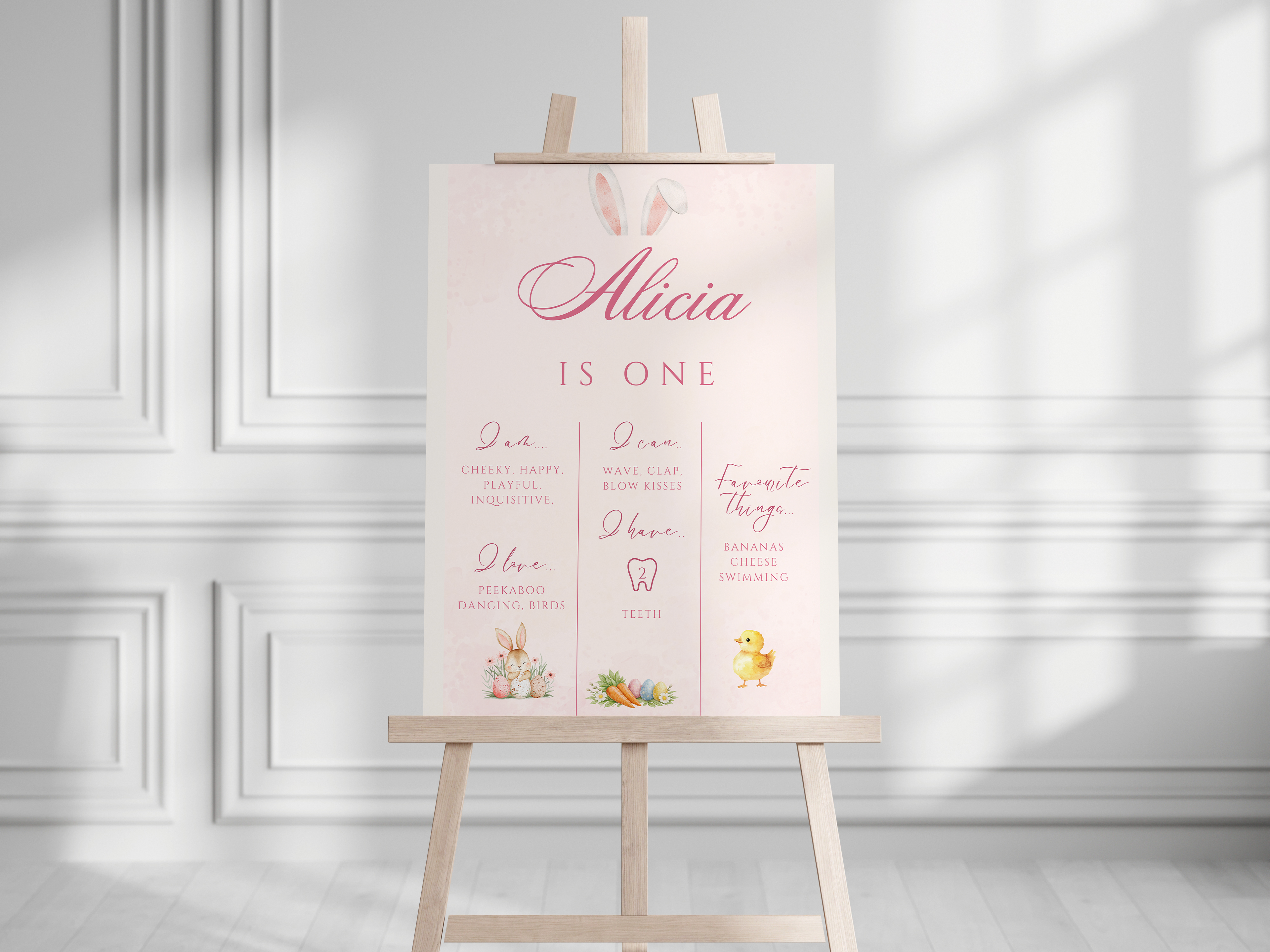 Milestone Board 1st Birthday Animal Theme